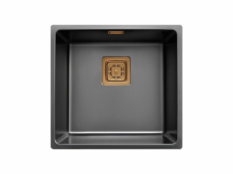 Cuba Inox Square 400X400X195mm Black Gold SINK