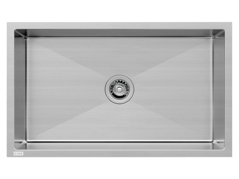 Cuba Quadra Gourmet QD70 R10 Inox 700X400X200mm Escovado Válvula Redonda Embutir/Sobrepor SINK