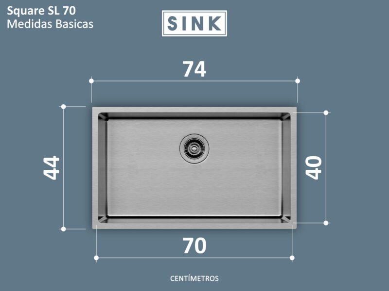 Editar produto “Cuba Inox Square Premium 700X400X200mm Escovado Embutir R15 4.1_2″ SINK” ‹ SINK — WordPress