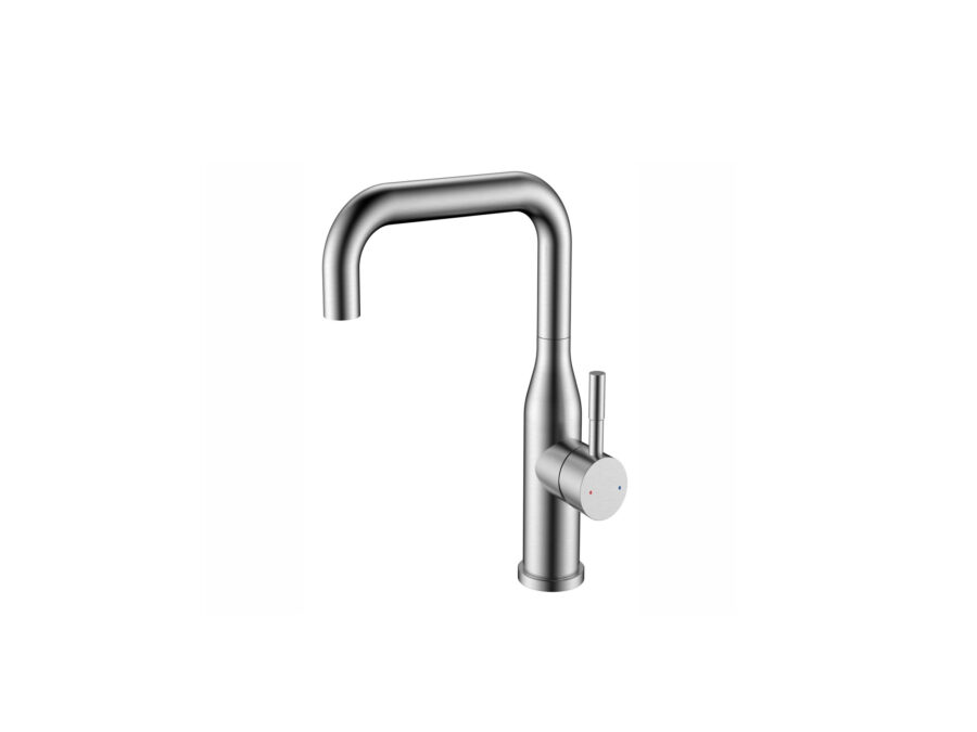 Misturador Monocomando Versatile Nordic Bica Média Aço Inox Escovado 035-ES Sink